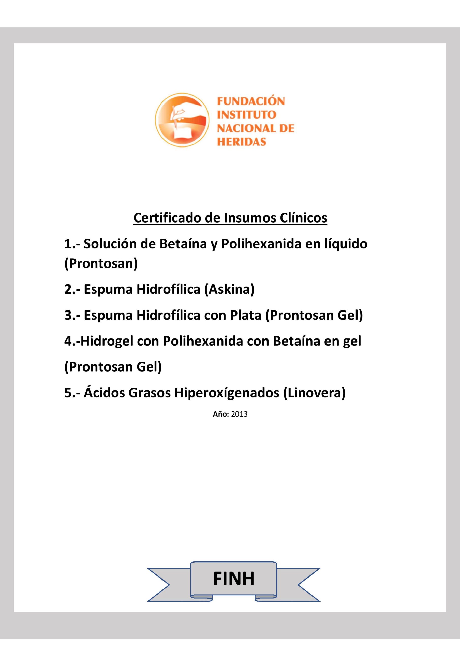 Certificado Insumos Clínicos 2013 Bbraun page 001 Fundacion