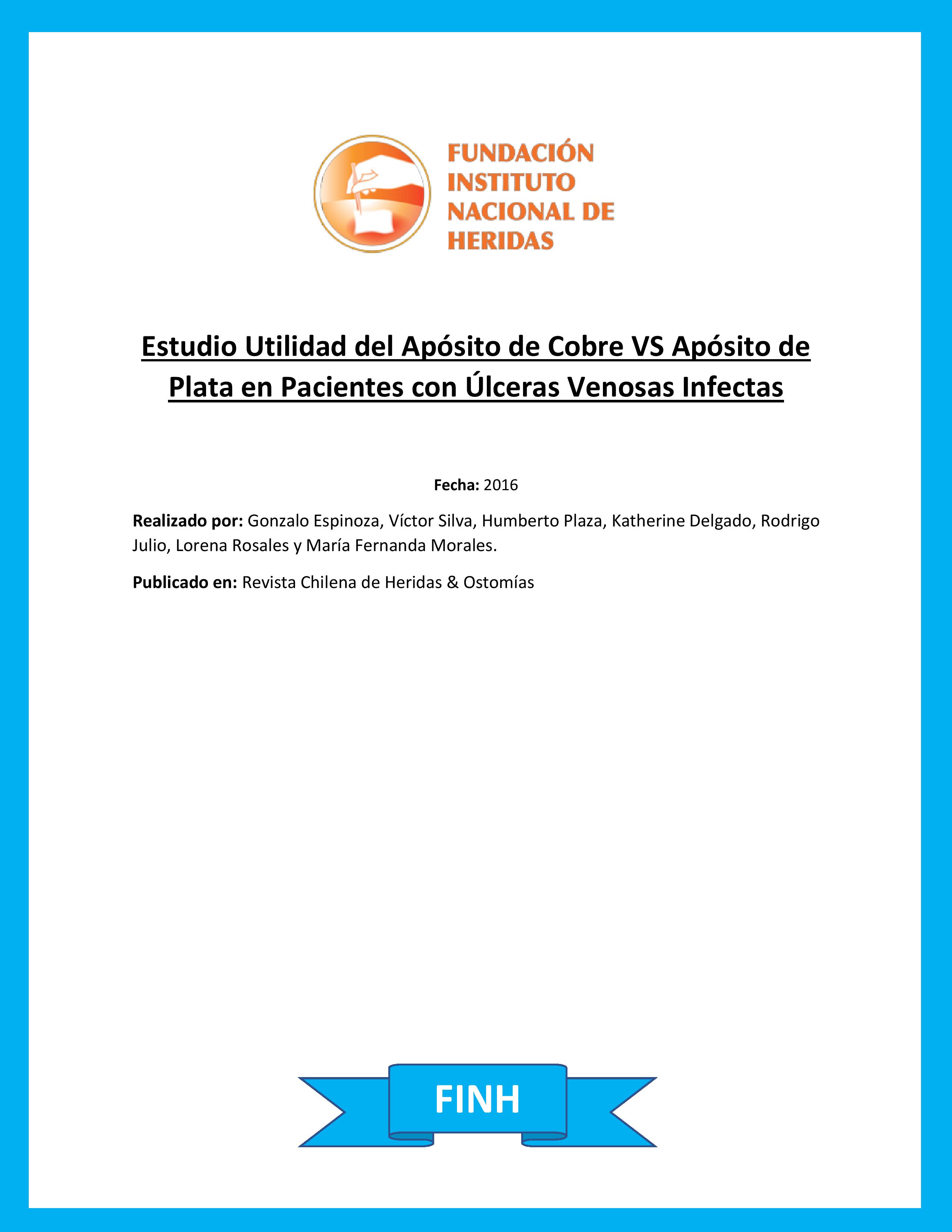Trabajo 8: Estudio Implicancias Económicas del Tratamiento Avanzado de Úlcera Venosa
