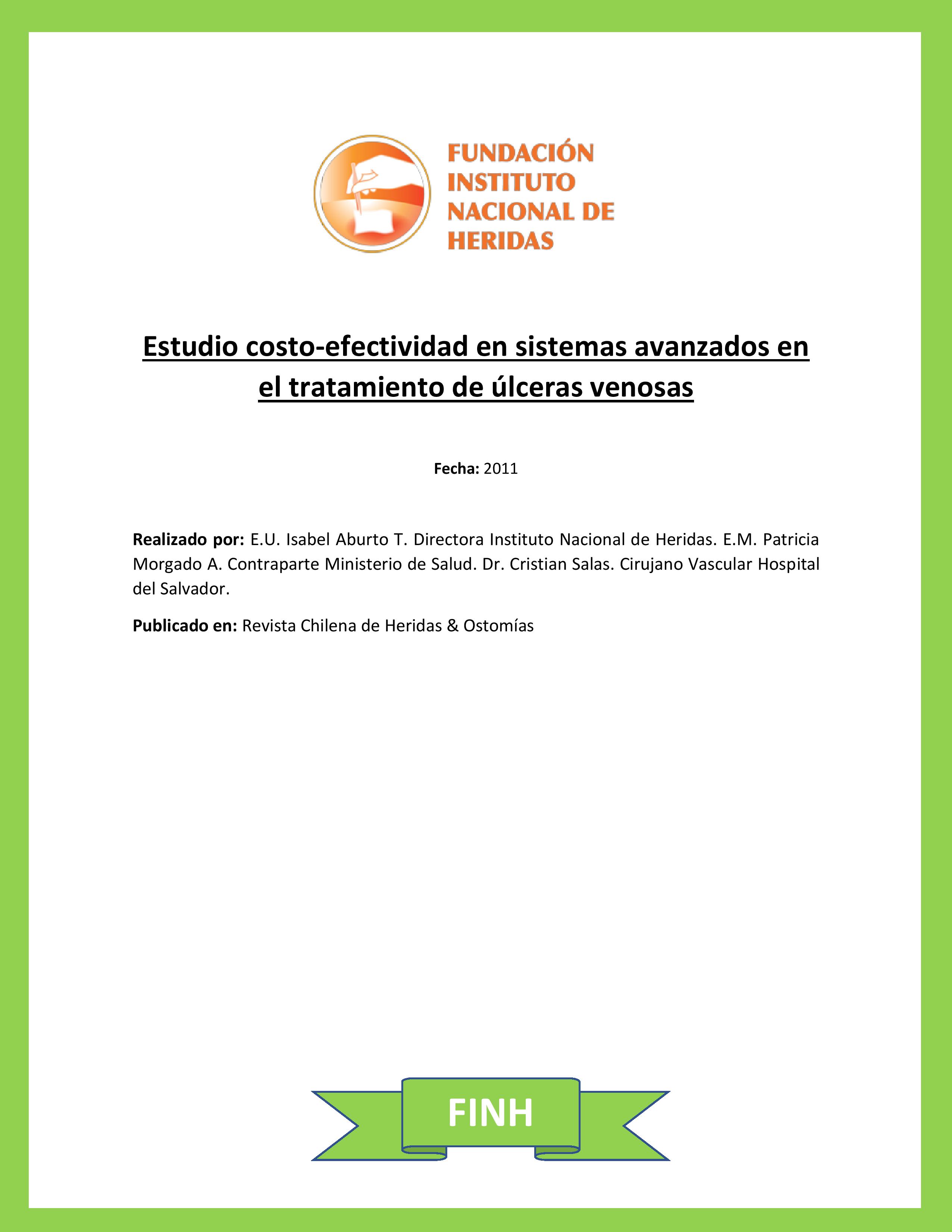 Trabajo 3: Estudio Costo-Efectividad Tratamiento Úlceras Venosas